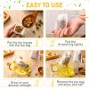 1000 Pcs Disposable Tea Bags Bulk for Loose Leaf Tea Drawstring Empty Coffee Sachets Filter Infuser Strainers for Coffee Spice Christmas Herbs Gift(2 x 2.76 inches) view 3