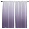 PRINT PICTURE ARTHOME Tier Curtains 63 Inch Length Purple Gradient Curtain Panels Semi Sheer Rod Pocket Curtains Window Treatment for Kitchen Living Room Bathroom, 42"x63", 2 Panels view 2