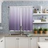 PRINT PICTURE ARTHOME Tier Curtains 63 Inch Length Purple Gradient Curtain Panels Semi Sheer Rod Pocket Curtains Window Treatment for Kitchen Living Room Bathroom, 42"x63", 2 Panels view 3