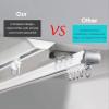 SRNSAEB 4-20 Ft Long Curtain Track Ceiling Mount, Aluminum Curtain Rail/Privacy Room Divider for Balcony/Bay Window/Hotel/Office (Color : Black, Size : 122cm/4ft) view 3