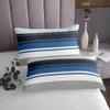 Geometric Patchwork Kids Bedspread Twin Size,Abstract Stripes Art Style Coverlet Set,Girls Boys Adults Room Decor,Blue Black Grey Geometric Quilted Coverlet,Fashion Bedding Quilt,1 Pillowcase view 4