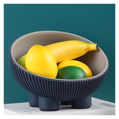 WIGSELBL Key Bowl for Entryway Table Creative Coffee Table Decor,Halloween Candy Bowl Home Decorative Tray Jewelry Dish Tray Key Phone Change Watches Candy Entryway Tray (Color : Blue)