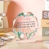 Spiareal Gift for Friend Friendship Women Friend Friendship Birthday Cheer up Gift Acrylic Heart Butterfly Keepsake Paperweight for Home Office Table Shelf(Nonagon) view 3