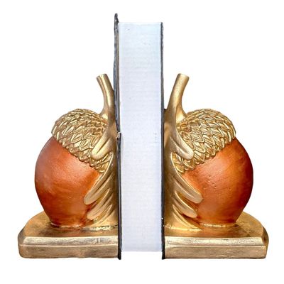 Acorn shell book holder (8.67 inch, bookshelves dcor, office decoration, living dcor, handmade design) Mukemel Designs - BTC0040