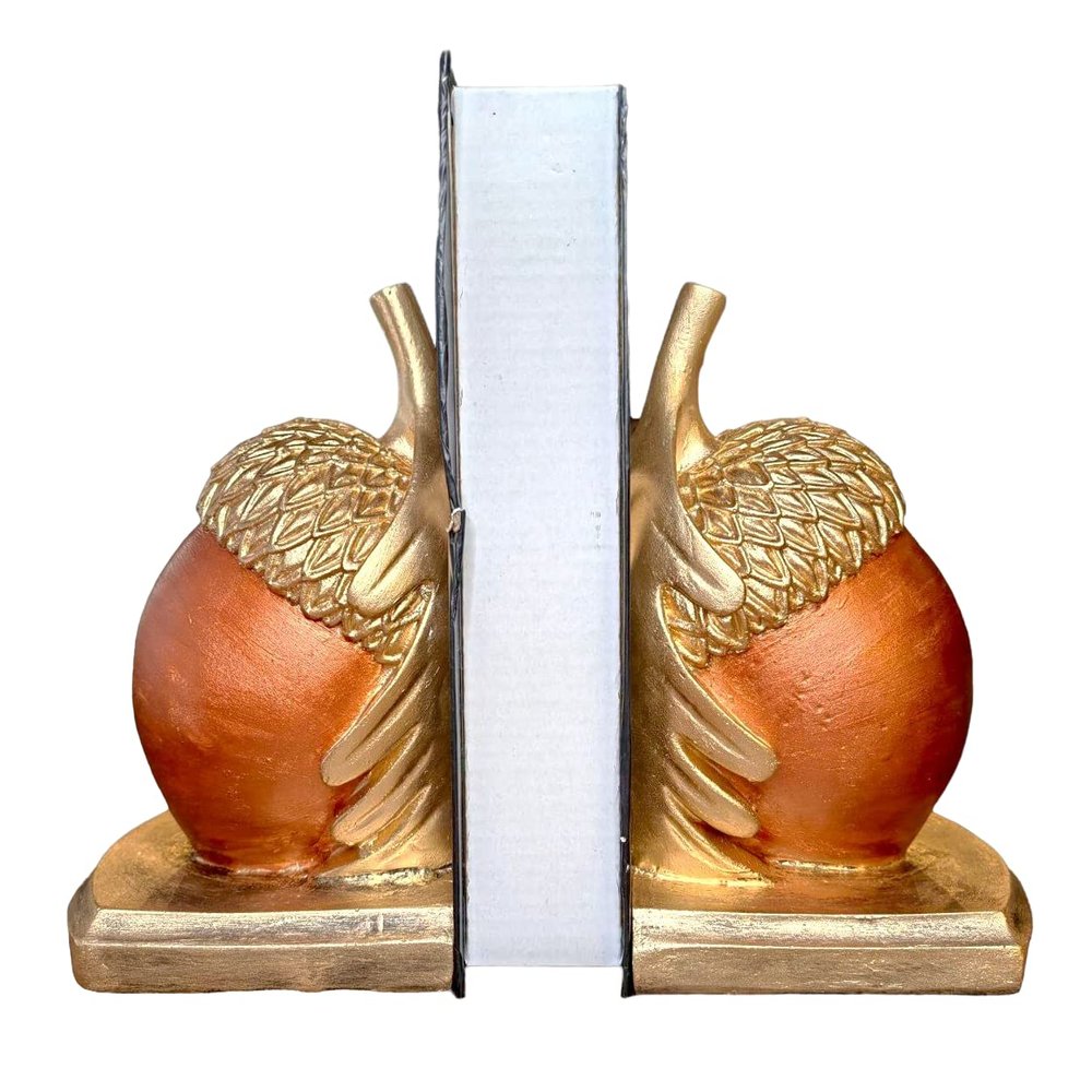 Acorn shell book holder (8.67 inch, bookshelves dcor, office decoration, living dcor, handmade design) Mukemel Designs - BTC0040