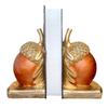 Acorn shell book holder (8.67 inch, bookshelves dcor, office decoration, living dcor, handmade design) Mukemel Designs - BTC0040 view 1