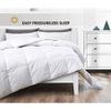 1-Piece All Season Luxurious 800TC Down Alternative Comforter, 100% Egyptian Cotton 100 GSM Comforter Only- California Queen Black Solid view 4