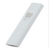 Peer Hastam Wood Mezuzah with Gold or Silver Shin (7.0" - up to 6.0" Scroll) (White with Gold Shin) view 1