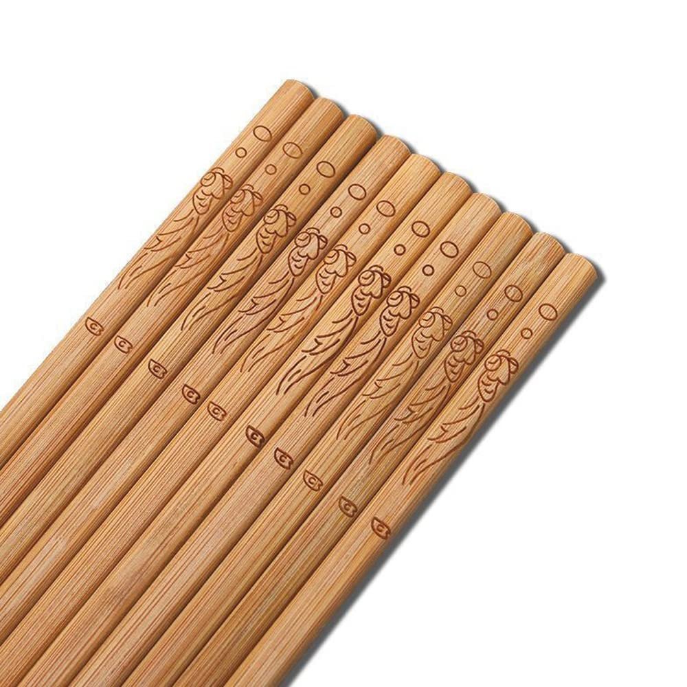 Personalized Custom Wooden Chopsticks with Name Bulk for Beginners Custom Engraved Bamboo Chop Sticks Wedding Favors Party Gifts Housewarming Birthday Party Wedding Gifts(C 130PC)