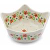 Polmedia Polish Pottery Star Shaped Bowl 7-inch - Poppy Flower Pattern Handmade in Boleslawiec Poland by Ceramika Artystyczna + Certificate of Authenticity view 1