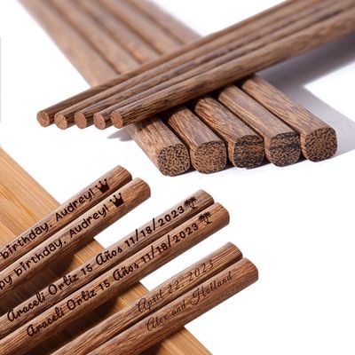 Personalized Custom Wooden Chopsticks with Name Bulk for Beginners Custom Engraved Bamboo Chop Sticks Wedding Favors Party Gifts Housewarming Birthday Party Wedding Gifts(A 130PC)