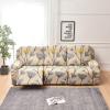 8-Piece Stretch Loveseat Recliner Slipcovers, Printed 3 Seat Recliner Sofa Cover Non Slip Reclining Sofa Slipcover Furniture Protector with Pocket-K||3 Seat view 1