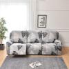 8-Piece Stretch Loveseat Recliner Slipcovers, Printed 3 Seat Recliner Sofa Cover Non Slip Reclining Sofa Slipcover Furniture Protector with Pocket-I||3 Seat view 1