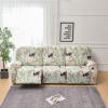 8-Piece Stretch Loveseat Recliner Slipcovers, Printed 3 Seat Recliner Sofa Cover Non Slip Reclining Sofa Slipcover Furniture Protector with Pocket-L||3 Seat view 1