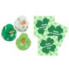 Biblebanz St. Patricks Day Mini Shamrock Rubber Ducks with Cards  24 Bulk Party Favors view 2