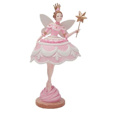 December Diamonds Nutcracker Sweet Shoppe 9.5In Cake Fairy with Crown Figurine