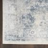 Nourison Home Astra Machine Washable Traditional Blue/Ivory 2'2" x 12' Area Rug, Easy Cleaning, Non Shedding, Bed Room, Living Room, Dining Room, Kitchen (2x12) view 4