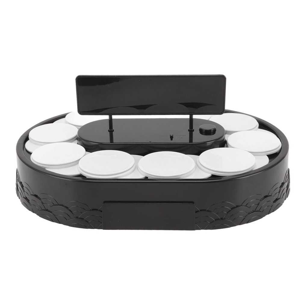 Sushi Tray, ABS Material Machine Automatic Rotating Table Display Stand, Home Kitchen Swing Tray Turntable for (Sushi)
