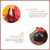 NUOBESTY Solar Powered Shaking Head Monk Figurine Buddha Statue with Wooden Fish for Car Dashboard and Home D Cor Compact 3.54X8.85X2.95 Inch view 4