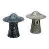 Creative Co-Op Stoneware Mushroom Lid, Set of 2 Colors Lantern, Multi view 1