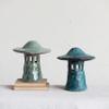 Creative Co-Op Stoneware Mushroom Lid, Set of 2 Colors Lantern, Multi view 3