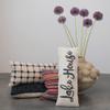 Creative Co-Op Knitted Punch Hook Throw, Navy Pillow Cover, 18" x 18" view 2