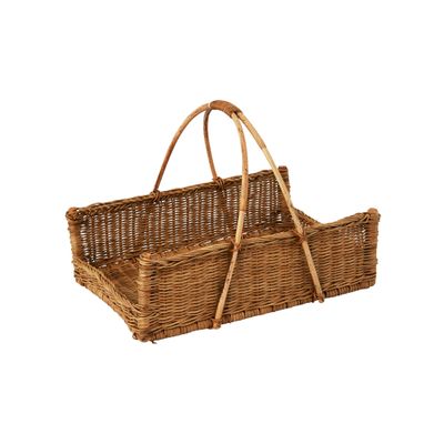 Creative Co-Op Decorative Handwoven Rattan Hanging Basket, Natural
