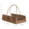 Creative Co-Op Decorative Handwoven Rattan Hanging Basket, Natural view 2