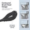 Casabella Hygienic Toilet Bowl Brush with Caddy, Black view 4
