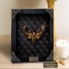 Real Framed Death Head Moth Handmade Shadow Box Skull Moth Butterfly Unique Gift Entomology Unique Insect Taxidermy Gothic Decor Collectables Wall Art Home Decor K18-01-NEM-MT view 2