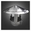 Cone Top Chimney Cap,304 Stainless Steel Chimney Caps,Chimney Rain Cap Stove Chimney Exhaust Pipe Heating Stove Chimney Fireplace Earth Stove Chimney Rain Cap,Adjustable,d25cm*45cm/9.84in*17.72in view 1