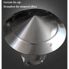 Cone Top Chimney Cap,304 Stainless Steel Chimney Caps,Chimney Rain Cap Stove Chimney Exhaust Pipe Heating Stove Chimney Fireplace Earth Stove Chimney Rain Cap,Adjustable,d25cm*45cm/9.84in*17.72in view 4