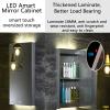 SPXMQSS Bathroom Cabinets with Lights, Bathroom Mirror Cabinet Defog Ambient Light with Shelves Cupboard Bathroom Cabinets Wall Mounted with Stepless Dimming Memory Functional 60 * 80 * 13CM view 3