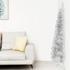 CUMYZO 5FT Slim Artificial Half Christmas Tree with Metal Stand Half Xmas Tree for Home Decoration Seasonal Decoration Indoor Outdoor view 1