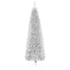 CUMYZO 5FT Slim Artificial Half Christmas Tree with Metal Stand Half Xmas Tree for Home Decoration Seasonal Decoration Indoor Outdoor view 4
