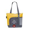 DISCOUNT PROMOS Custom Go Getter Sport Tote Beach Bags Set of 12, Personalized Bulk Pack - Reusable, Great for Shopping, Beach, Picnic, Other Outdoor Adventure - Yellow view 1