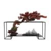 Artificial Trees Artificial Bonsai Tree New Chinese-Style Red Simulation Welcome Pine Bonsai Tree Indoor Living Room Desktop Decor Simulation Plant Simulated Pine view 1