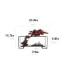 Artificial Trees Artificial Bonsai Tree New Chinese-Style Red Simulation Welcome Pine Bonsai Tree Indoor Living Room Desktop Decor Simulation Plant Simulated Pine view 2