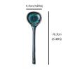 Chinese Spoon 2-piece Antique Long-handle Spoon Ceramic Dinner Spoon Creative Round Spoon Multi-function Dessert Spoon Versatile Spoon ( Color : Brass ) view 2