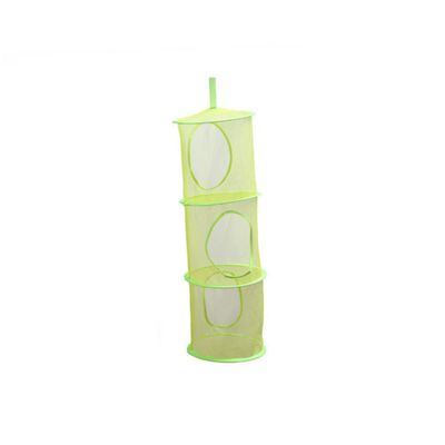 Zerodeko Large Hanging Storage Basket for Kids Mesh Storage Organizer Bag Stuffed Animal Net Laundry Shoes Foldable Tidy Room