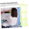Zerodeko Large Hanging Storage Basket for Kids Mesh Storage Organizer Bag Stuffed Animal Net Laundry Shoes Foldable Tidy Room view 2