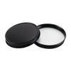 70-400 Gloss Black Metal Continuous Thread Lid with F217 Foam Liner (120 PCS. Ten Dozen) for Candle Jars, Canning Jars, Works with 70mm Thread Jars Only view 1