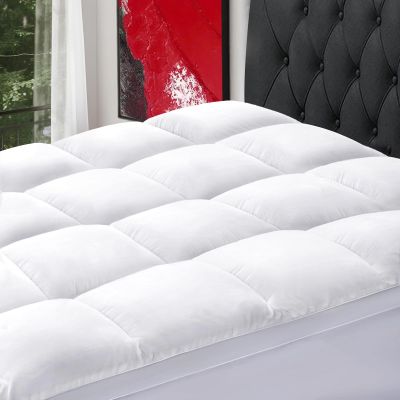 SOPAT Mattress Topper RV King Size Extra Thick Mattress Pad 8-21" Deep Pocket Soft Down Alternative Fill Mattress Protector Pillow Top Mattress Cover (72x80 Inches, White)
