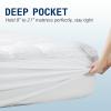 SOPAT Mattress Topper RV King Size Extra Thick Mattress Pad 8-21" Deep Pocket Soft Down Alternative Fill Mattress Protector Pillow Top Mattress Cover (72x80 Inches, White) view 4
