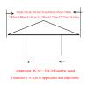 Cone Top Chimney Cap,304 Stainless Steel Chimney Caps,Chimney Rain Cap Stove Chimney Exhaust Pipe Heating Stove Chimney Fireplace Earth Stove Chimney Rain Cap,Adjustable,d12cm*25cm/4.72in*9.84in view 2