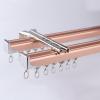 Heavy-duty Double Curtain Rod Set Ceiling Mounting, Aluminum Curtain Conjoined Double Track, Thickened Curtain Track, Load-bearing And Silent Alloy Wheel, For Curtains, Drapes, And Room Dividers ( Col view 1