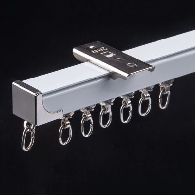 Ceiling Curtain Track, Wall Mount Curtain Track, Curtain Single Tracks Ceiling Or Wall Mounting Heavy-Duty Curtain Rails For Living Room Bedroom Room Divider ( Color : B-Ceiling Mount , Size : 3M/9.8f