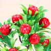 Artificial Lemon Branches, Vivid Yellow Artificial Lemon Branches Artificial Floral Picks, Apple Branches Decoration for Kitchen Party Farmhouse Table Centerpiece Home Decoration (Strawberry) view 3