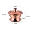 Chinese Style Charcoal Imitation Copper Hot Pot, Thickened Stainless Steel Multi-Personal Hot Pot, Mongolian Hot Pot Kitchen Utensils, Suitable for, for Family/Friends, Parties view 2