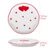 CALLARON 7" Heart Plates Ceramic Serving Plates Dessert PLATES Valentine's Day Dinner Platter Porcelain Salad Platter Dinnerware for Valentine's Day view 3